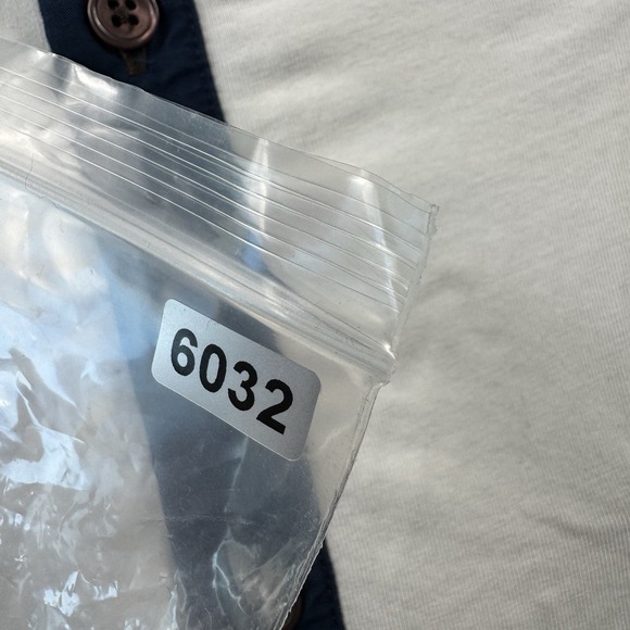 State & Liberty White Blue Colorblock Men's Performance Polo Shirt Size Large - Picture 6 of 6